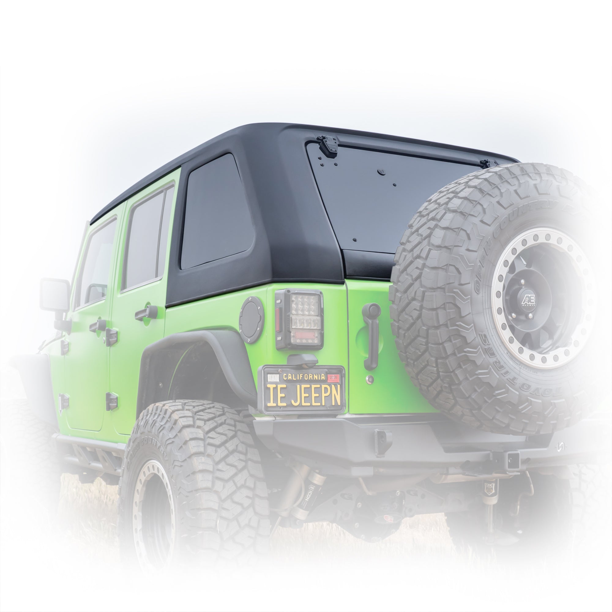 Jeep JK 4 Door Fastback Hard Top  |  2007–2018