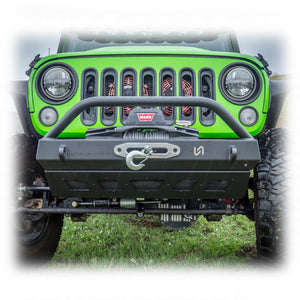 Jeep JK/JL/JT Front Bumper with Welded Bull Bar & Skid Plate | 2007–2025
