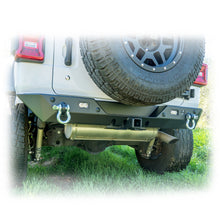 Load image into Gallery viewer, Jeep JL Rear Bumper with LED Pod Lights &amp; Hitch Receiver – Minimalist | 2018–2025
