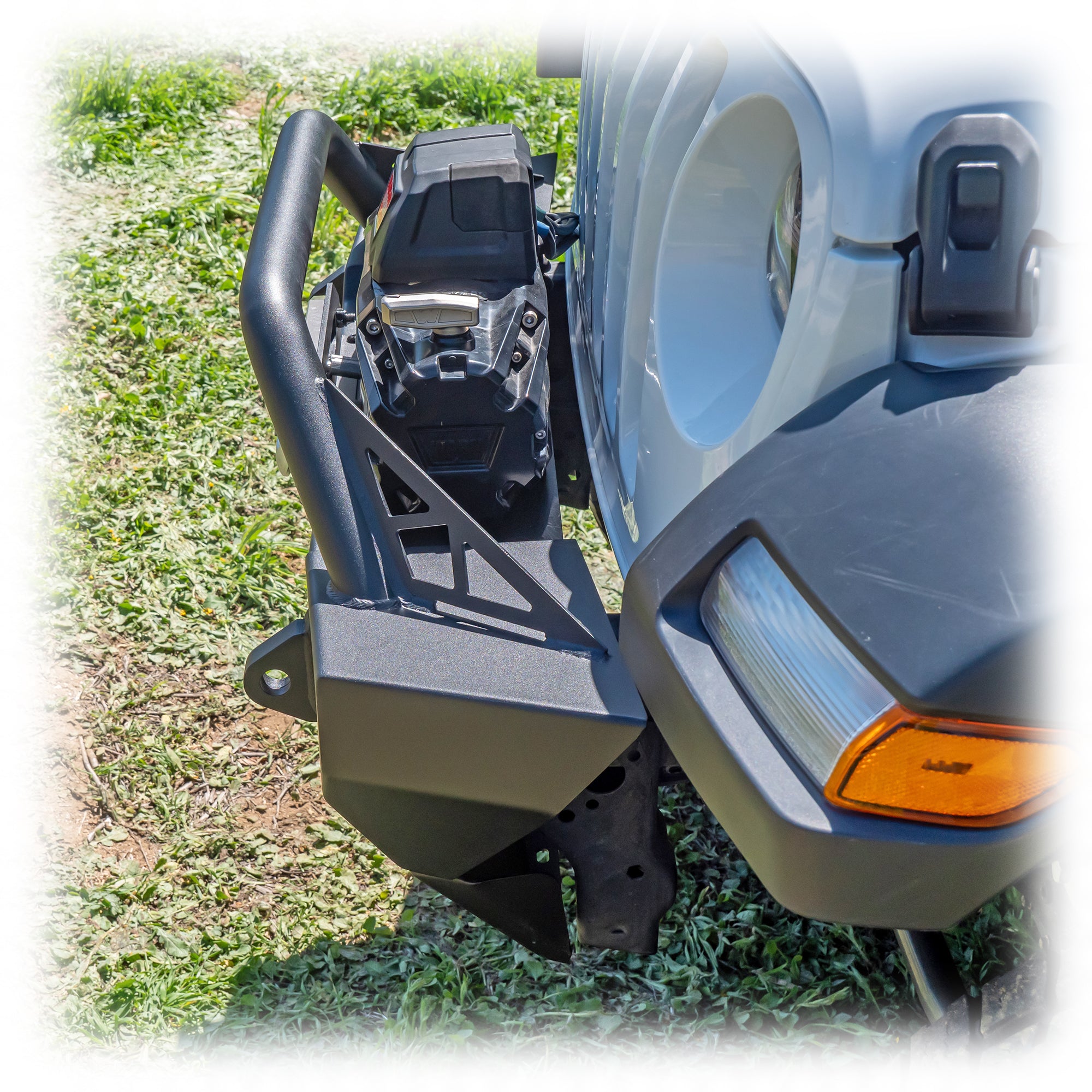 Jeep JK/JL/JT Front Bumper with Bolt-On Bull Bar & Skid Plate | 2007–2025