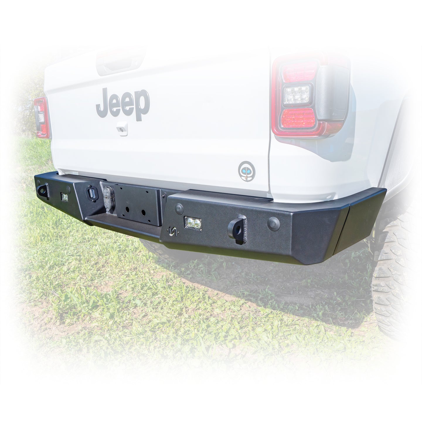 Jeep JT Gladiator Rear Bumper with Frame-Mounted Rock-Slider Wings | 2020–2025
