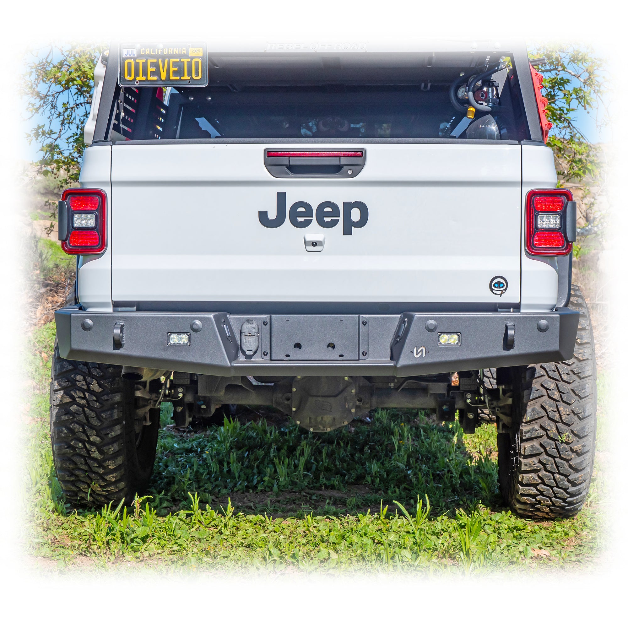 Jeep JT Gladiator Rear Bumper with Frame-Mounted Rock-Slider Wings | 2020–2025