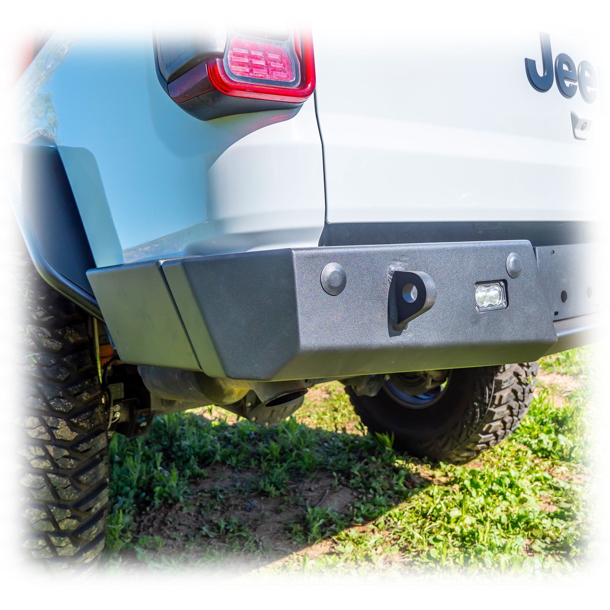 Jeep JT Gladiator Rear Bumper with Frame-Mounted Rock-Slider Wings | 2020–2025