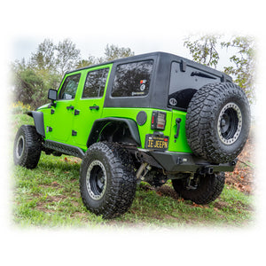 Jeep JK Rear Bumper with LED Pod Lights & Hitch Receiver | 2007–2018