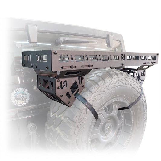 Universal Offroad Spare Tire Storage Rack - Offroad Ice Chest Carrier
