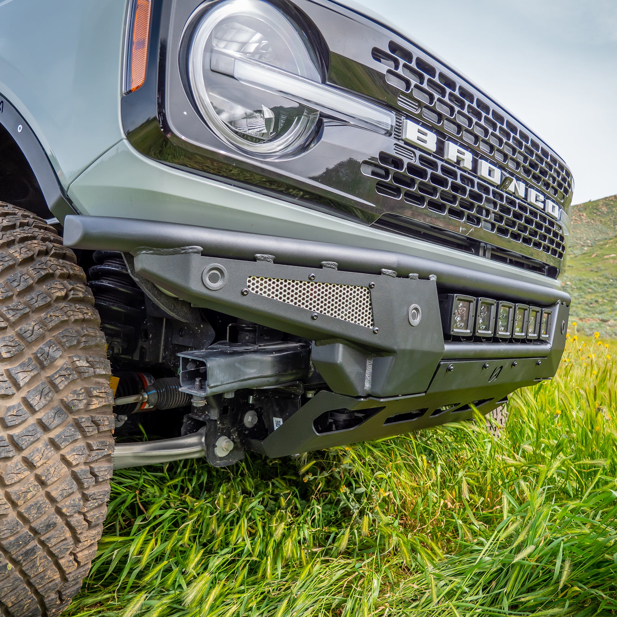 2021+ Ford Bronco Baja Front Bumper & Skid Plate - Turn Offroad