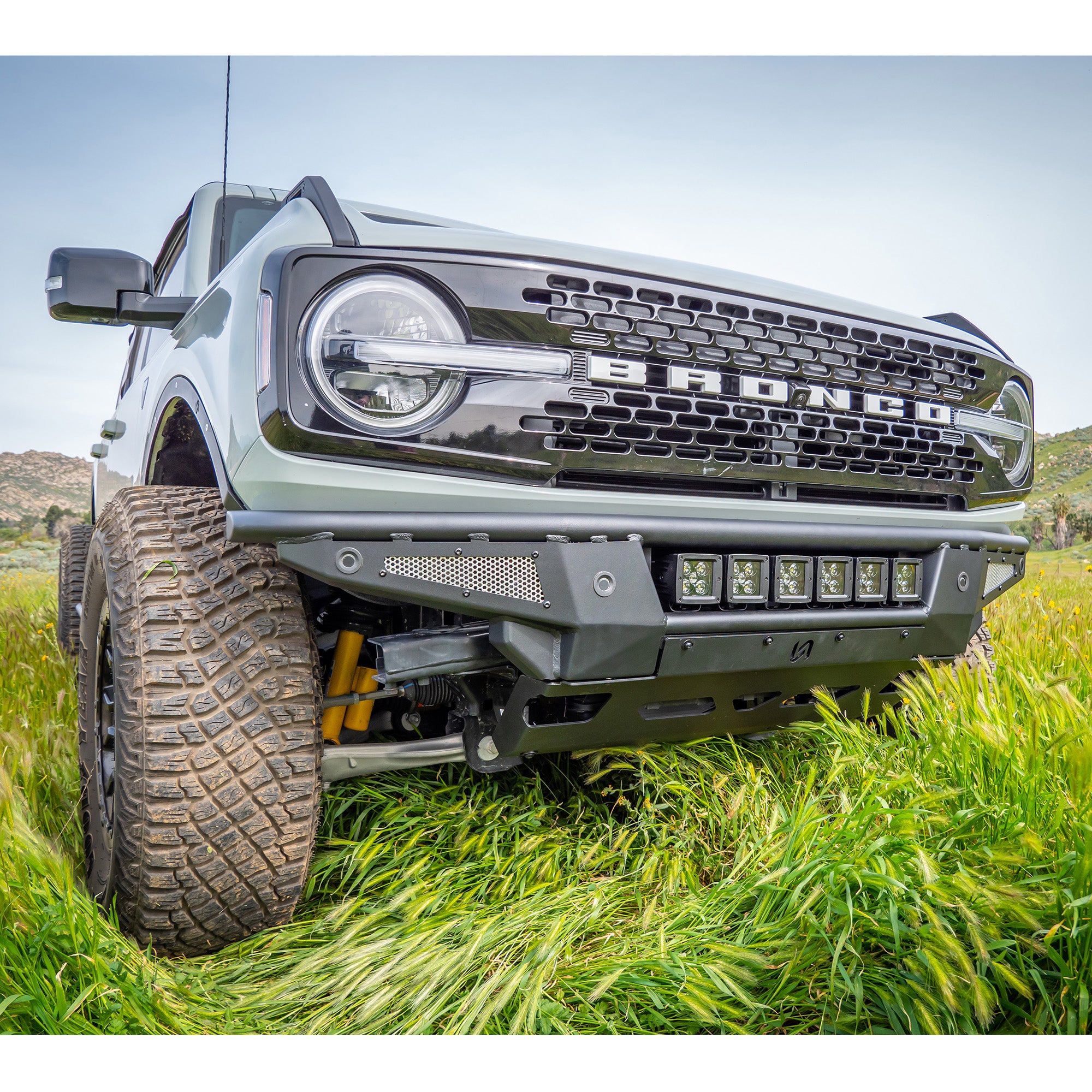 2021+ Ford Bronco Baja Front Bumper & Skid Plate - Turn Offroad