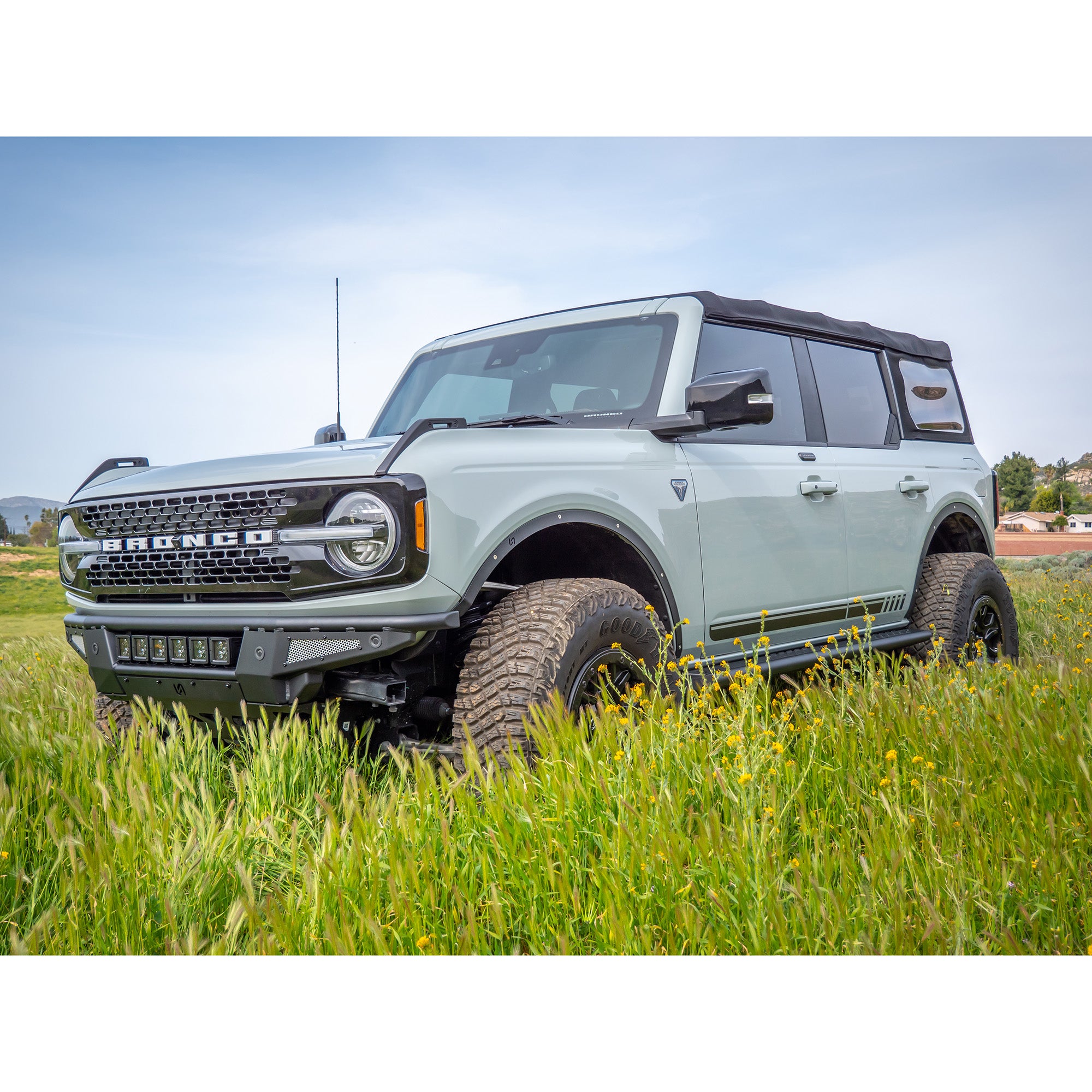 2021+ Ford Bronco Baja Front Bumper & Skid Plate - Turn Offroad