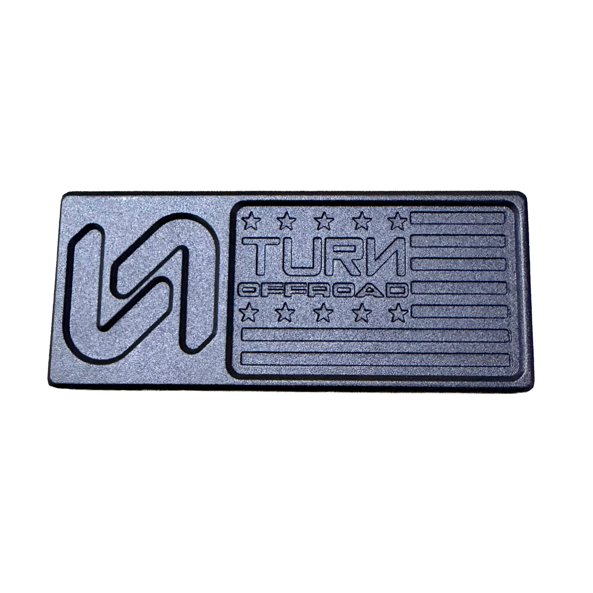 Turn Offroad Bronco Billet Hardtop Badge with TOR Flag