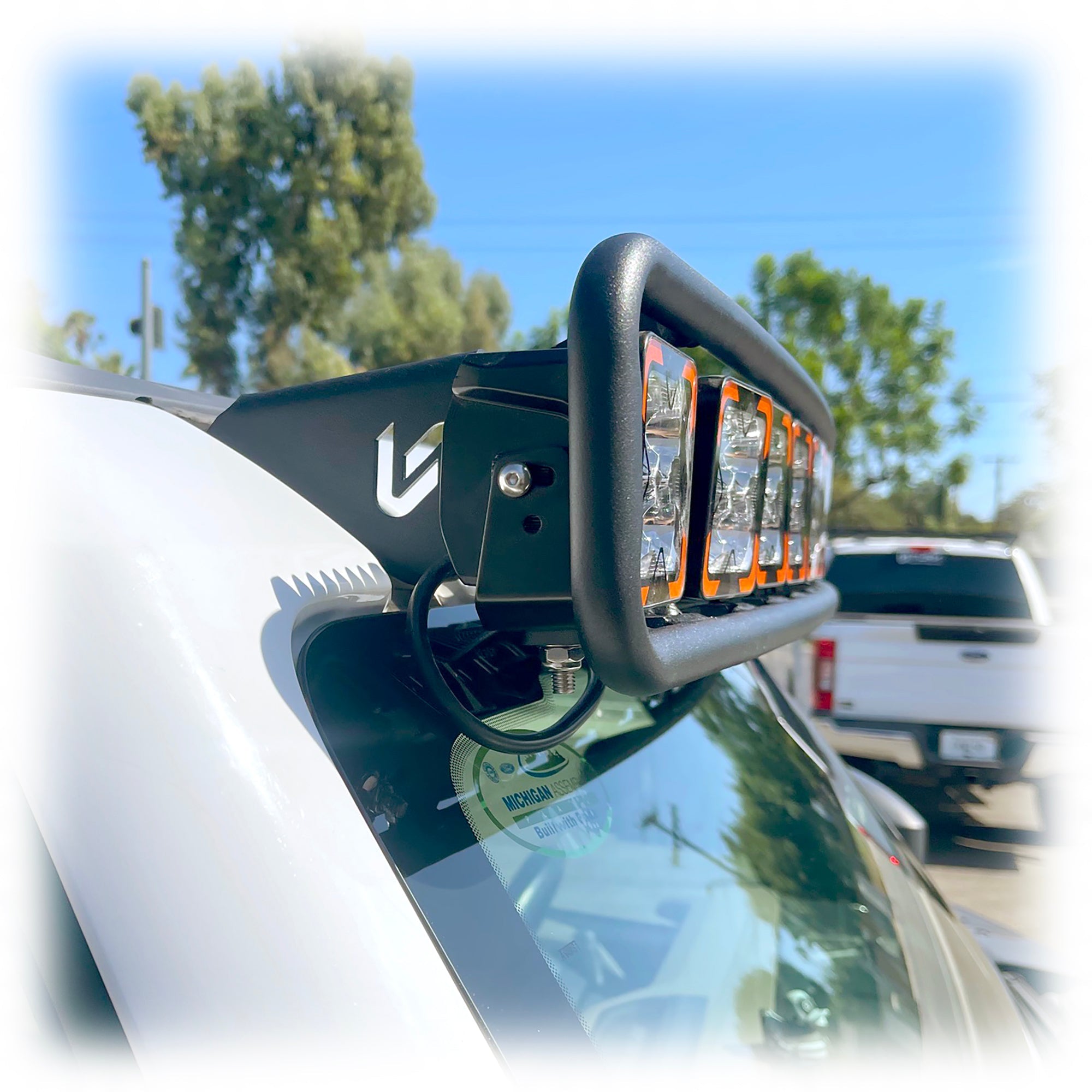Baja Windshield Light Mount for Ford Bronco - Turn Offroad
