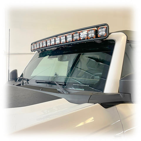 Baja Windshield Light Mount for Ford Bronco - Turn Offroad
