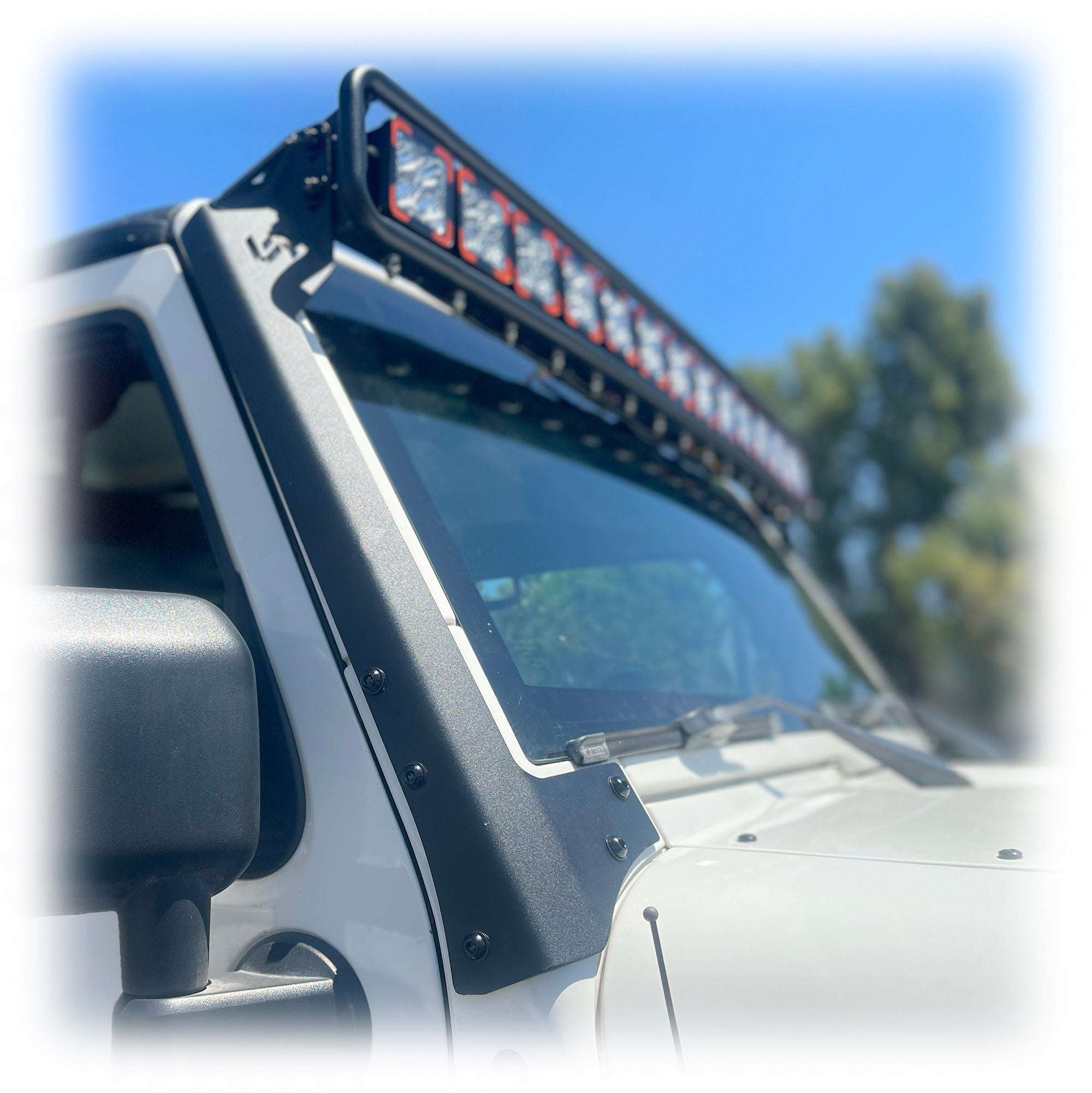 Baja Windshield Light Mount for Jeep Wrangler JK - Turn Offroad