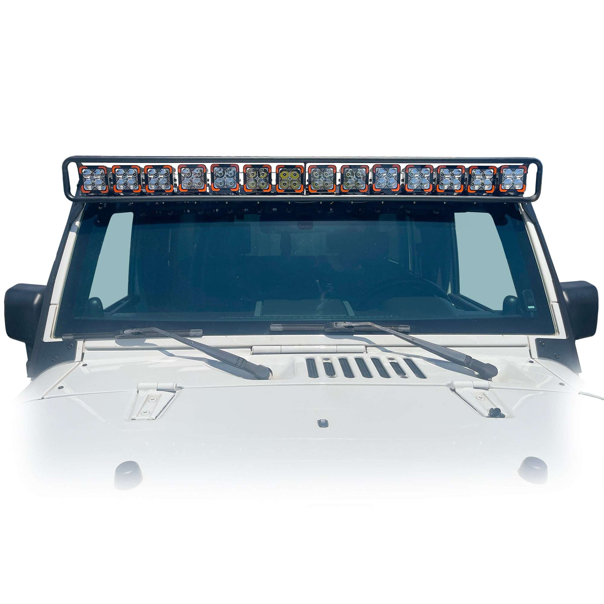 Baja Windshield Light Mount for Jeep Wrangler JK - Turn Offroad