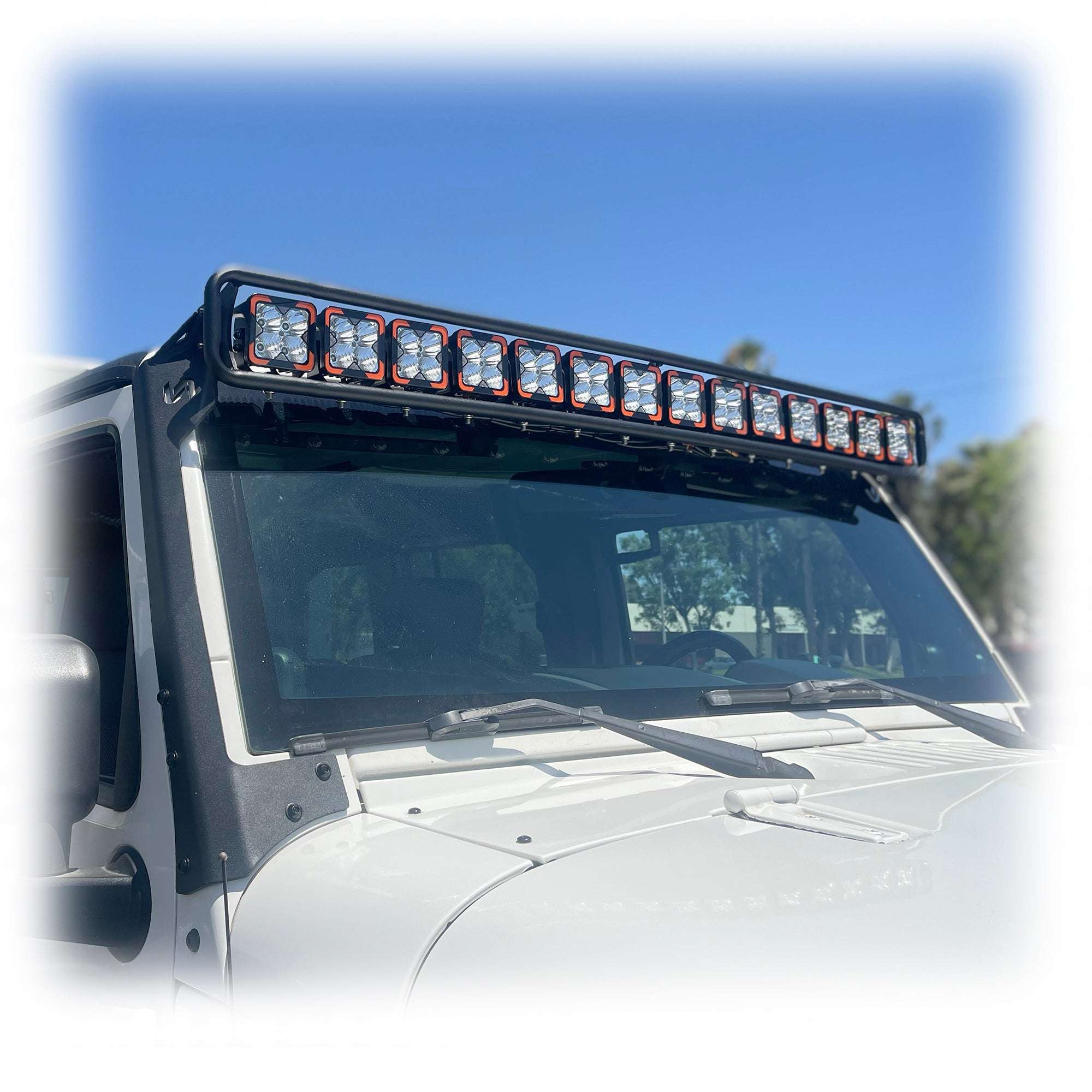 Baja Windshield Light Mount for Jeep Wrangler JK - Turn Offroad