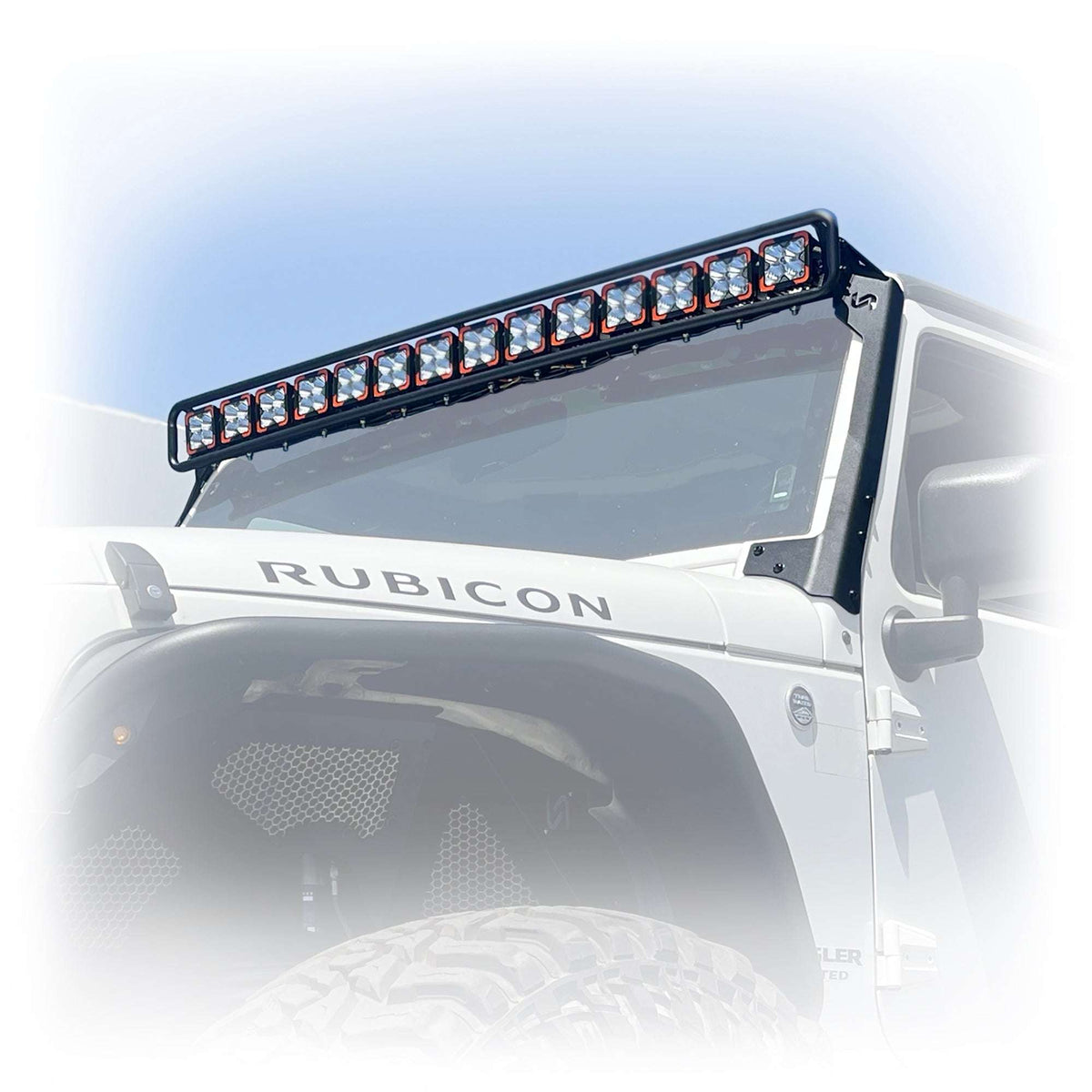 Baja Windshield Light Mount for Jeep Wrangler JK - Turn Offroad