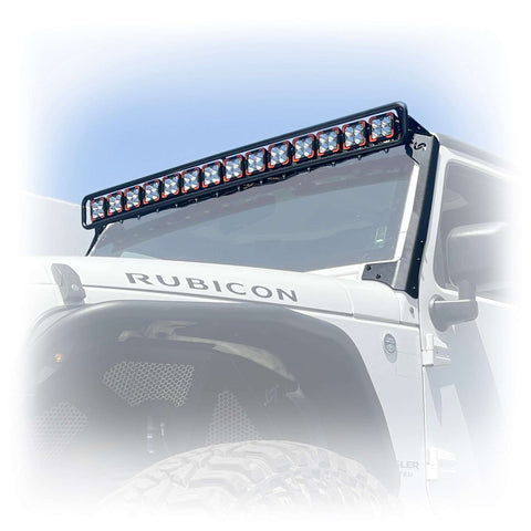 Baja Windshield Light Mount for Jeep Wrangler JK - Turn Offroad