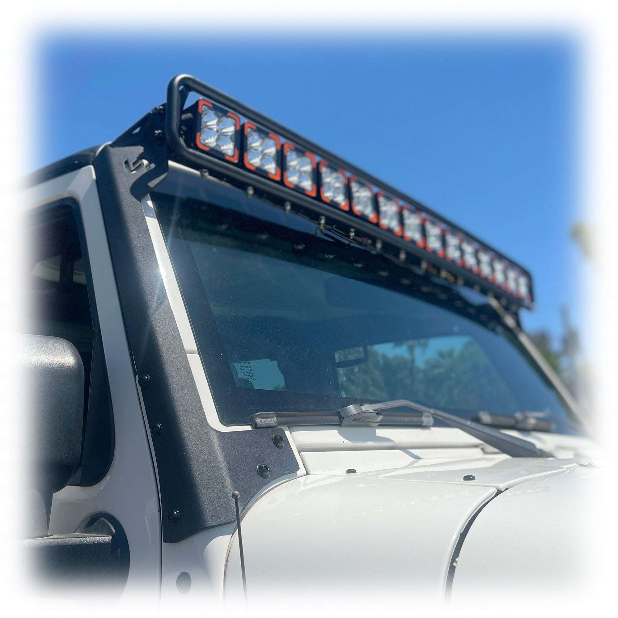 Baja Windshield Light Mount for Jeep Wrangler JK - Turn Offroad