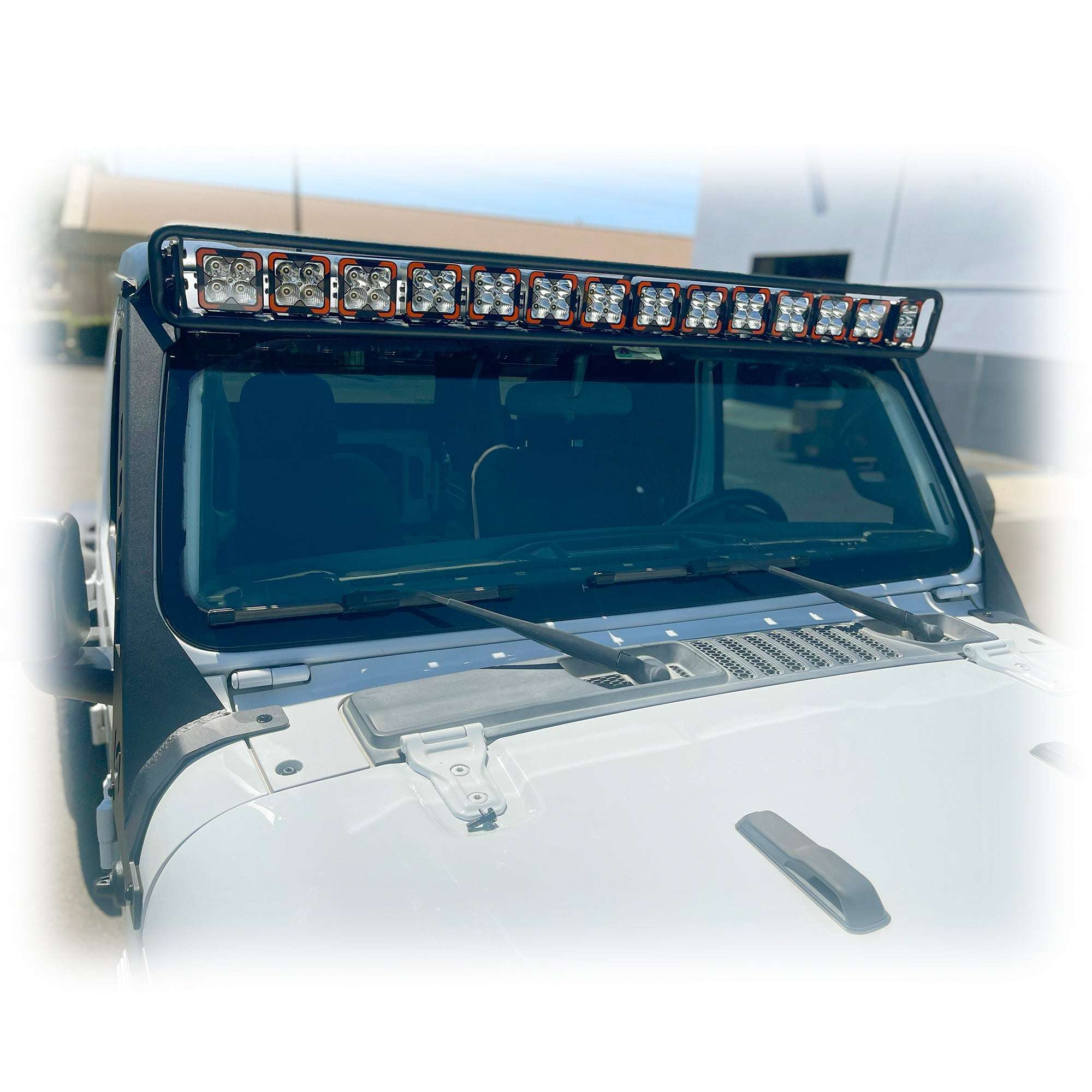 Baja Windshield Light Mount for Jeep Wrangler JL - Turn Offroad