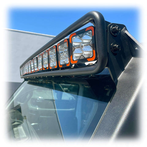Baja Windshield Light Mount for Jeep Wrangler JL - Turn Offroad