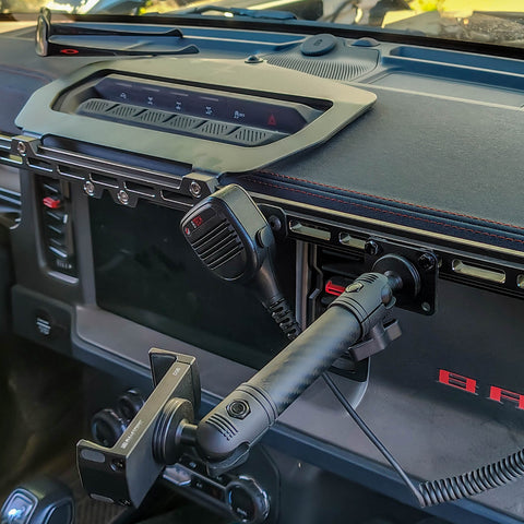 Handheld Radio Mic Mount for Ford Bronco IA8-M1 Dash Rail