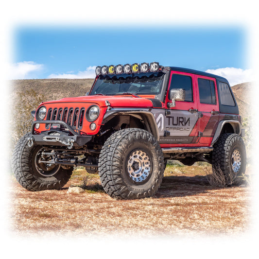Fastback Hard Top for 2007 - 2018 Jeep JKU | w/ Removable Targa Panel - Turn Offroad