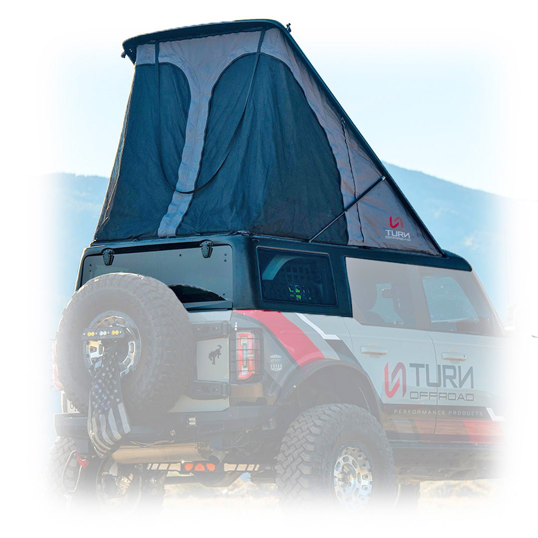 View of roof top tent