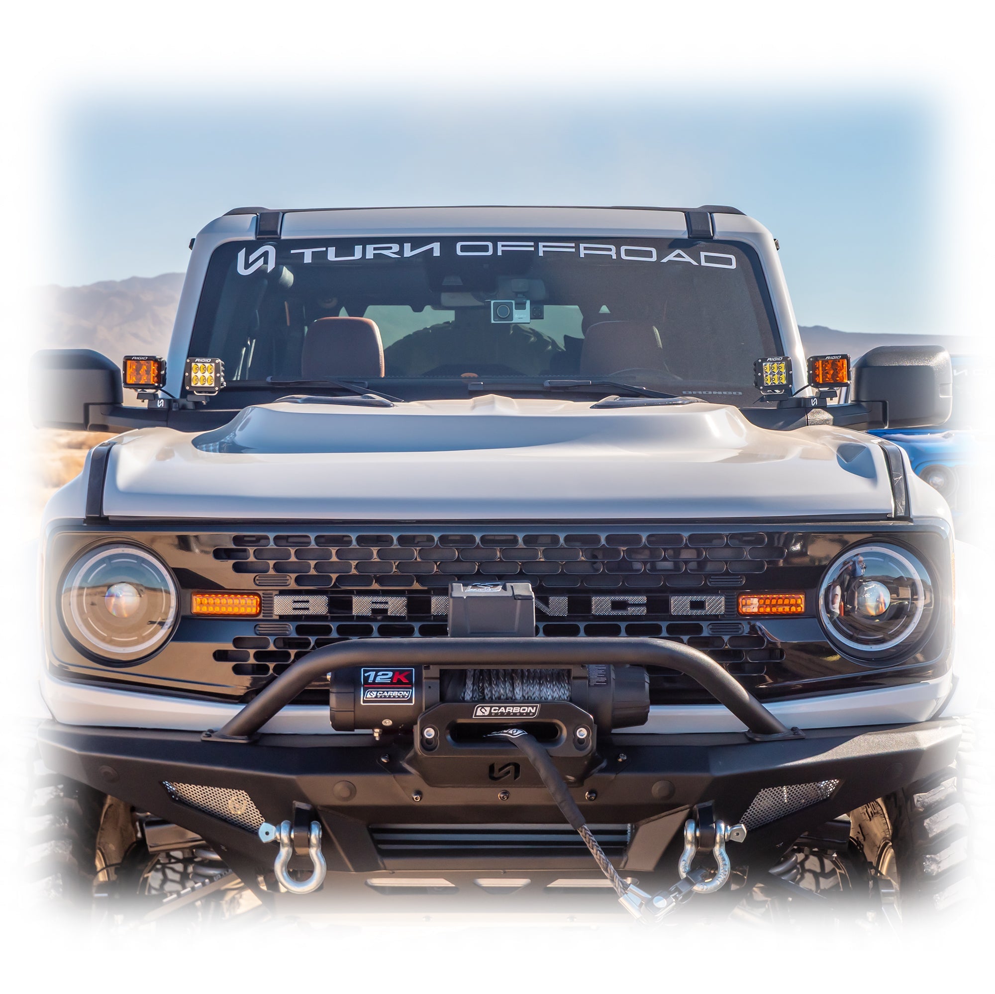 Heat Extraction Fiberglass Hood for Ford Bronco - Turn Offroad