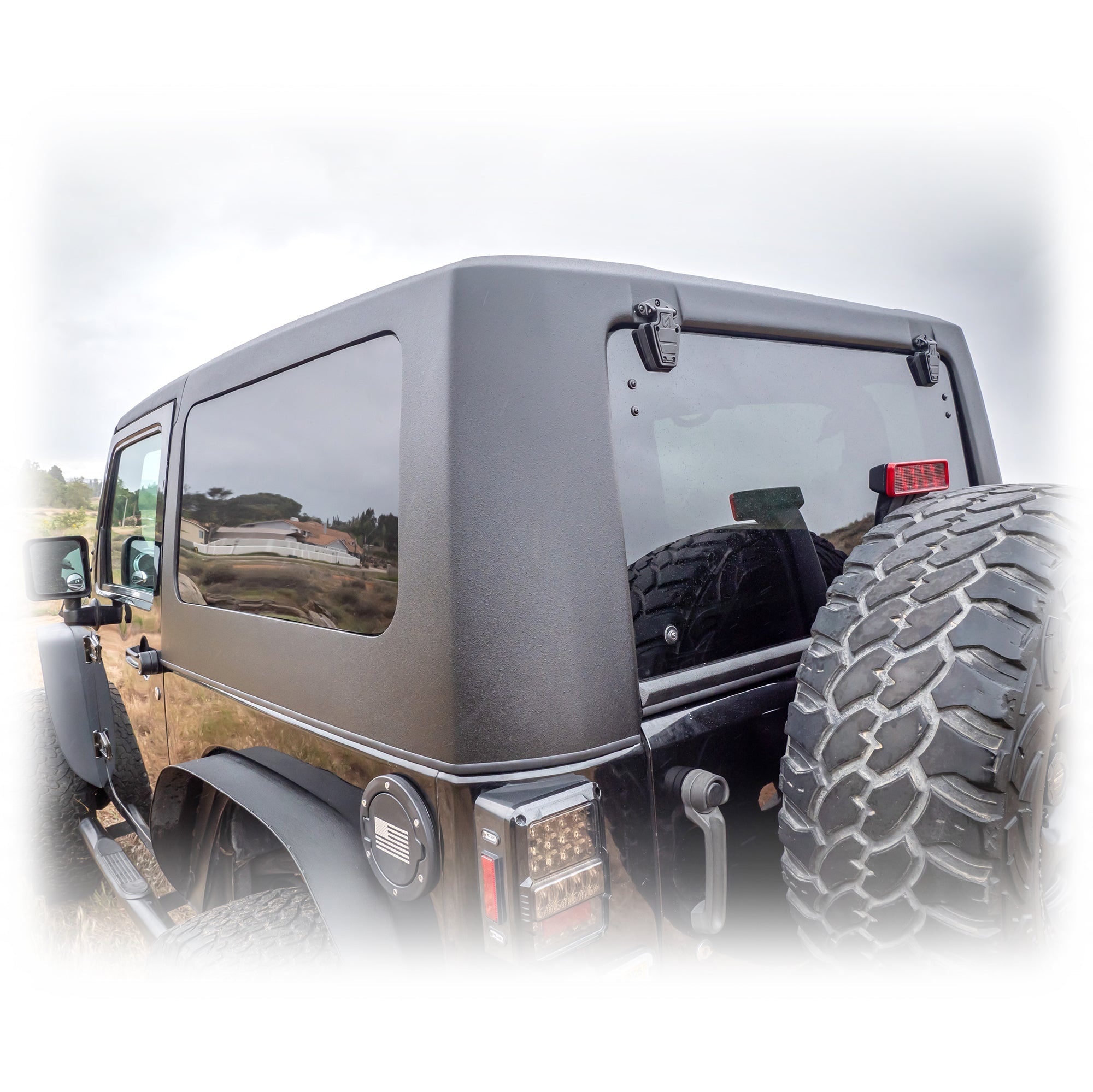Jeep JK 2‑Door Squareback 2‑Piece Hard Top | 2007–2018 - Turn Offroad
