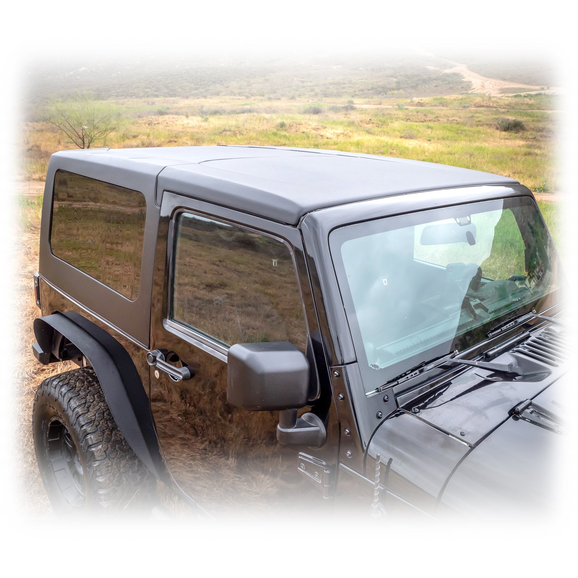 Jeep JK 2‑Door Squareback 2‑Piece Hard Top | 2007–2018 - Turn Offroad