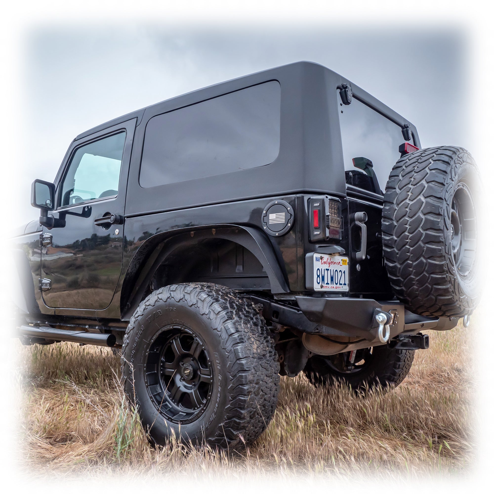 Jeep JK 2‑Door Squareback 2‑Piece Hard Top | 2007–2018 - Turn Offroad