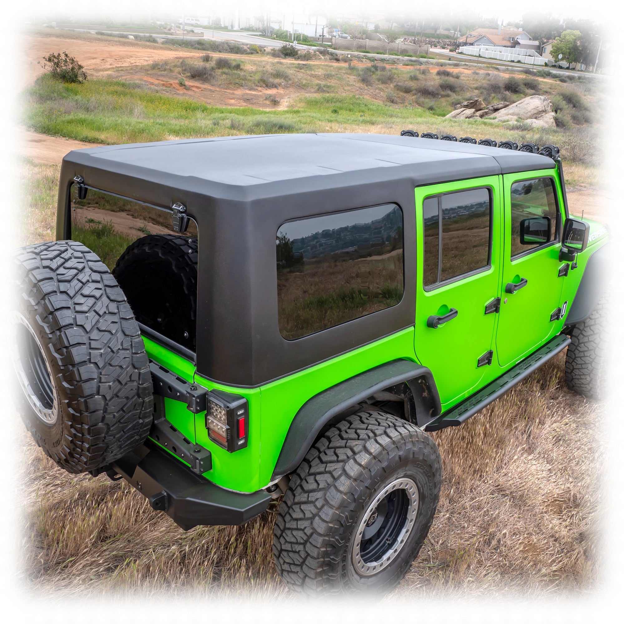 Jeep JK 4‑Door Squareback 2‑Piece Hard Top | 2007–2018 - Turn Offroad