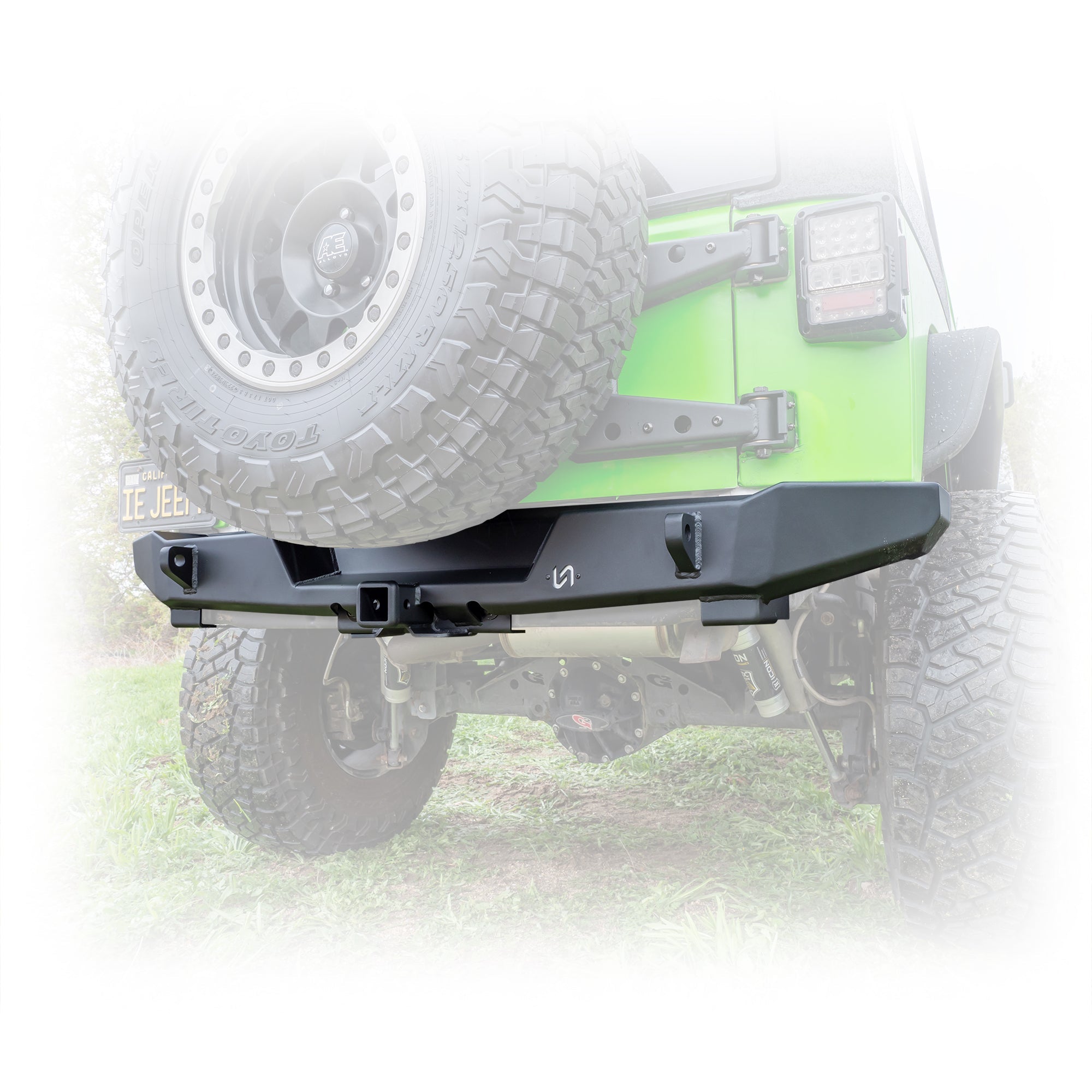 Jeep JK Rear Bumper with Hitch Receiver | 2007–2018 - Turn Offroad