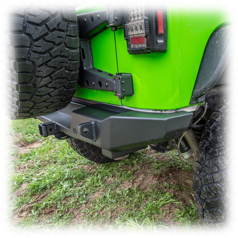 Jeep JK Rear Bumper with Hitch Receiver | 2007–2018 - Turn Offroad