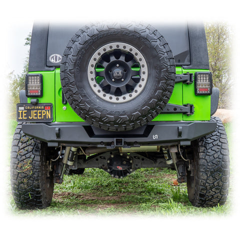 Jeep JK Rear Bumper with Hitch Receiver | 2007–2018 - Turn Offroad