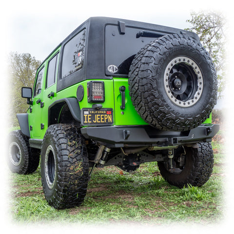 Jeep JK Rear Bumper with Hitch Receiver | 2007–2018 - Turn Offroad