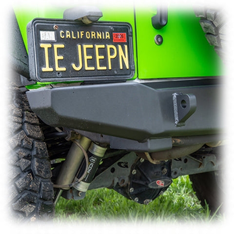 Jeep JK Rear Bumper with Hitch Receiver | 2007–2018 - Turn Offroad