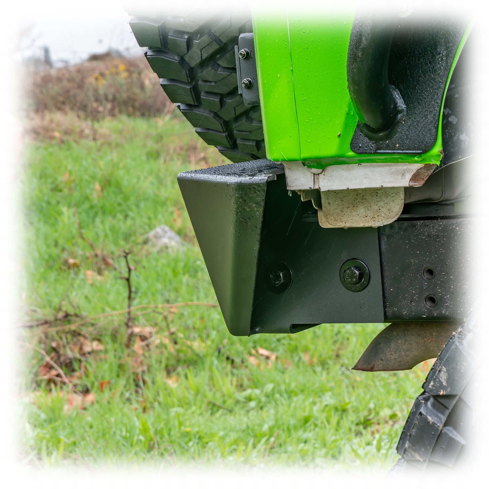 Jeep JK Rear Bumper with LED Pod Lights & Hitch Receiver | 2007–2018 - Turn Offroad