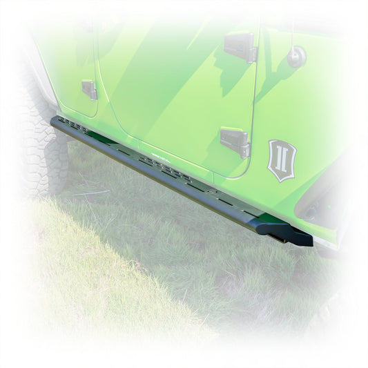 Jeep JK Rock Slider Steps with Frame - Mount System | 2007 - 2018 - Turn Offroad