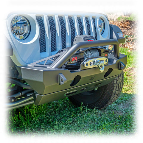 Jeep JK/JL/JT Front Bumper with Bolt - On Bull Bar & Skid Plate | 2007–2025 - Turn Offroad