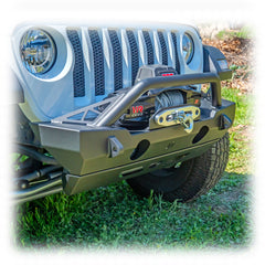 Jeep JK/JL/JT Front Bumper with Bolt - On Bull Bar & Skid Plate | 2007–2025 - Turn Offroad