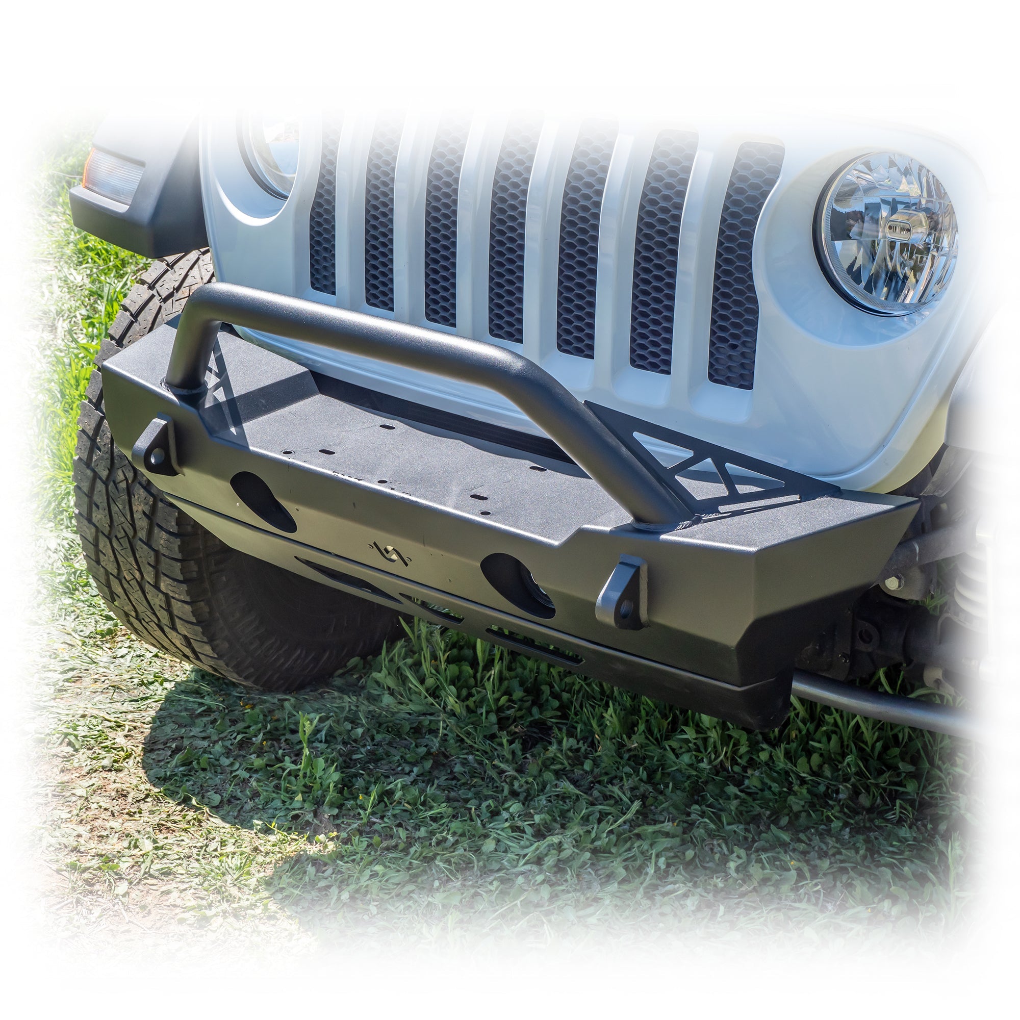 Jeep JK/JL/JT Front Bumper with Bolt - On Bull Bar & Skid Plate | 2007–2025 - Turn Offroad