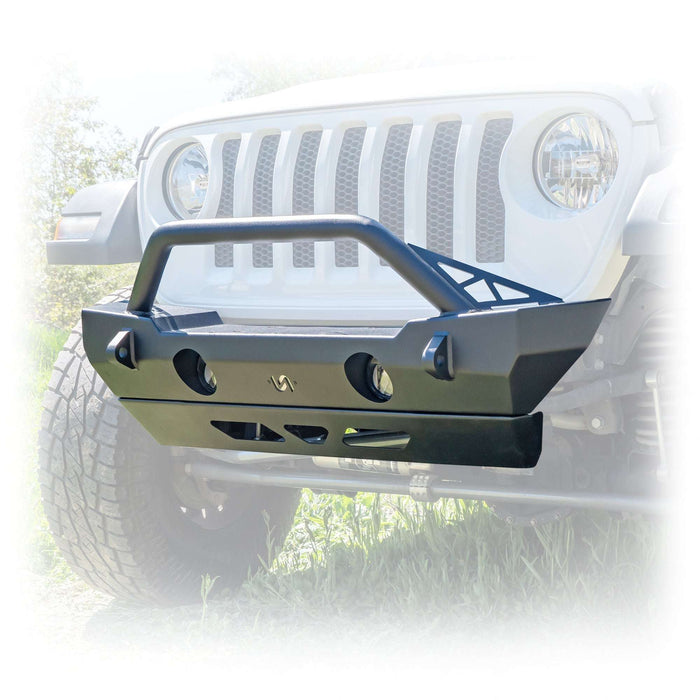 Jeep JK/JL/JT Front Bumper with Bolt - On Bull Bar & Skid Plate | 2007–2025 - Turn Offroad