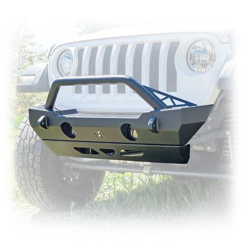 Jeep JK/JL/JT Front Bumper with Bolt - On Bull Bar & Skid Plate | 2007–2025 - Turn Offroad