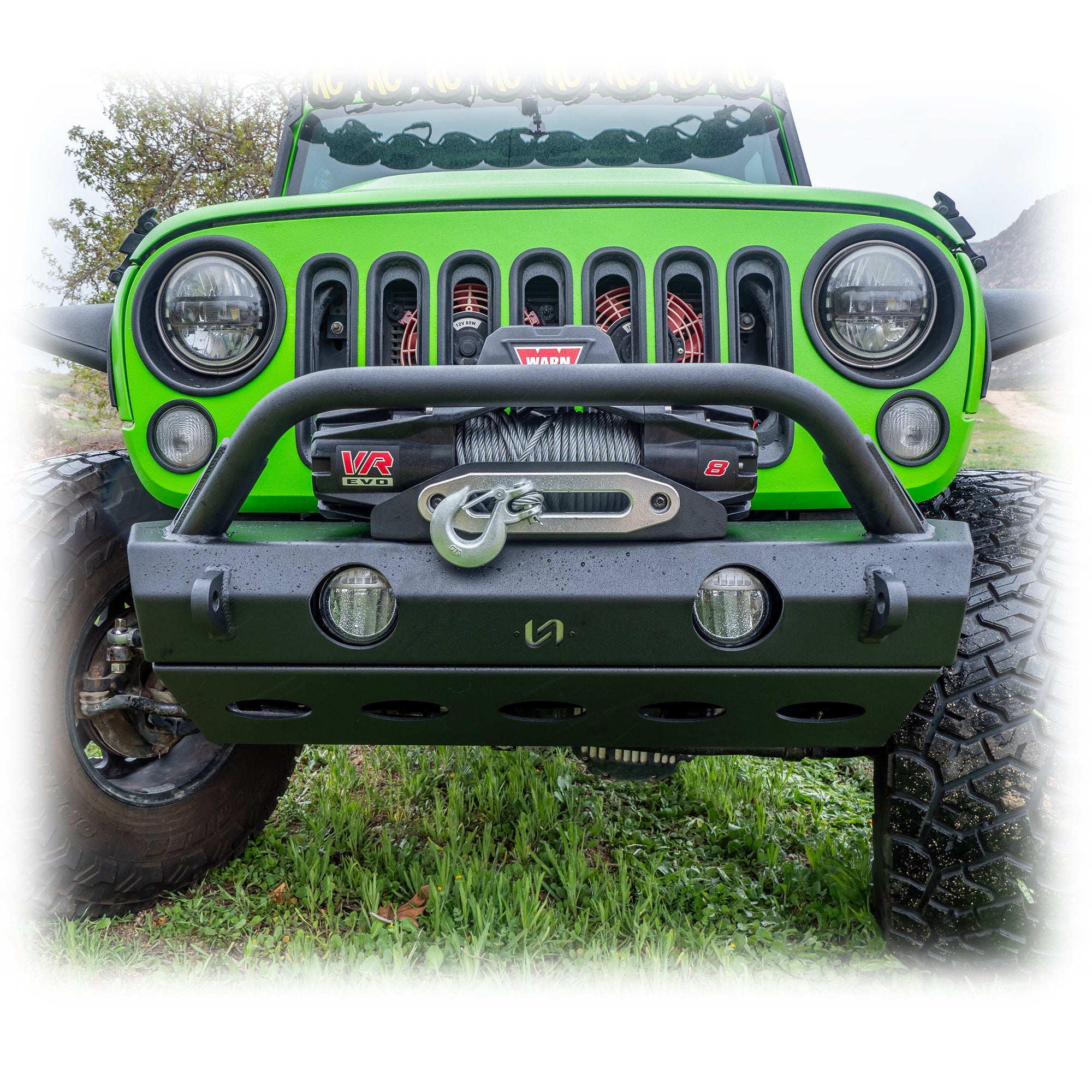 Jeep JK/JL/JT Front Bumper with Full Skid Plate | 2007–2025 - Turn Offroad