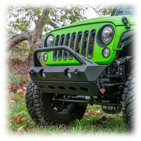 Jeep JK/JL/JT Front Bumper with Full Skid Plate | 2007–2025 - Turn Offroad