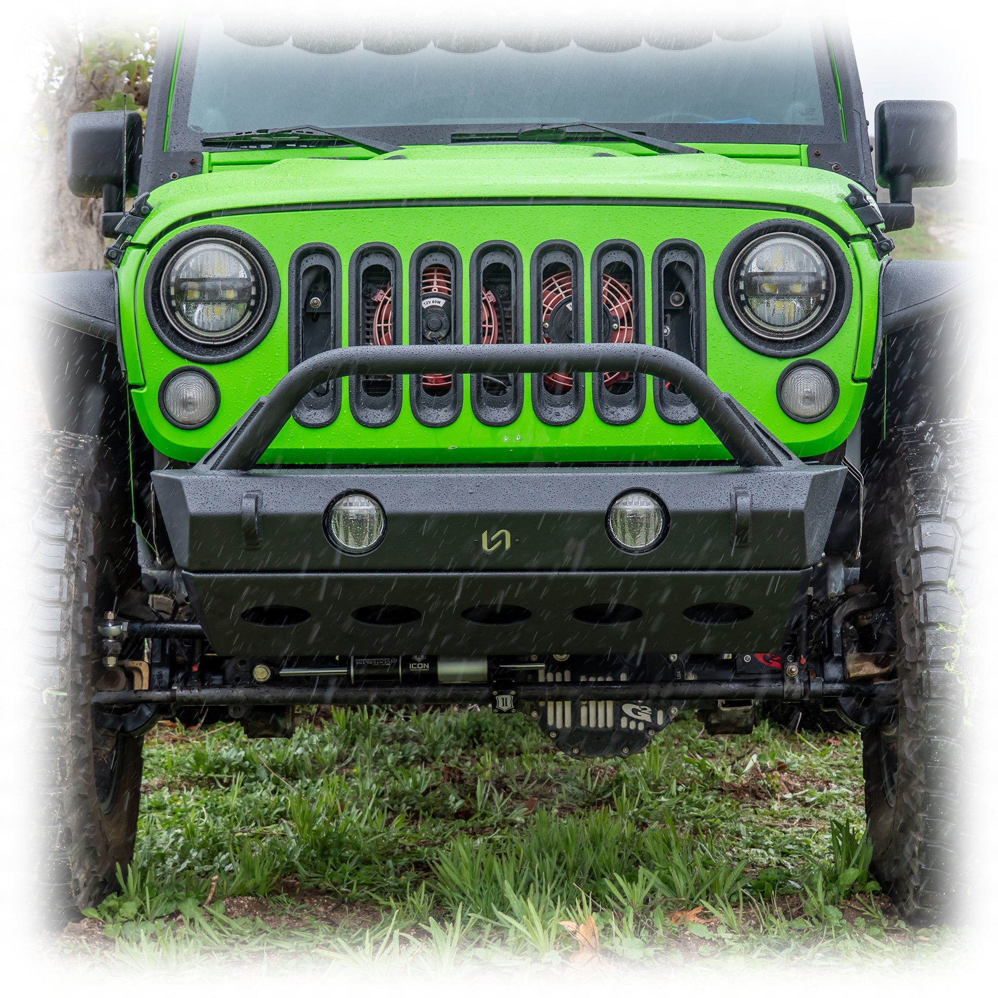 Jeep JK/JL/JT Front Bumper with Full Skid Plate | 2007–2025 - Turn Offroad