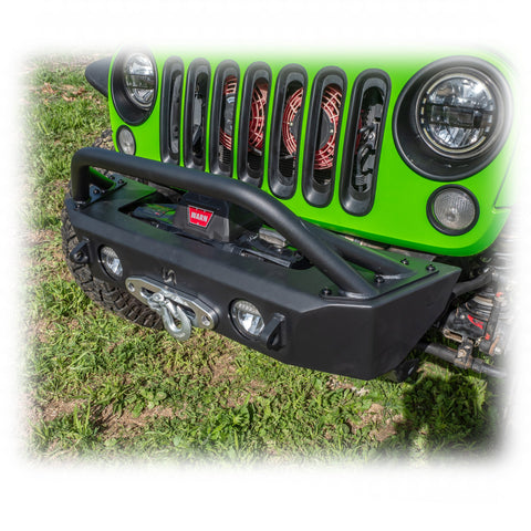 Jeep JK/JL/JT Front Bumper with Skid Plate & Recessed Winch Mount | 2007–2025 - Turn Offroad