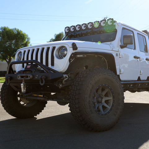 Jeep JK/JL/JT Front Bumper with Welded Bull Bar & Skid Plate | 2007–2025 - Turn Offroad