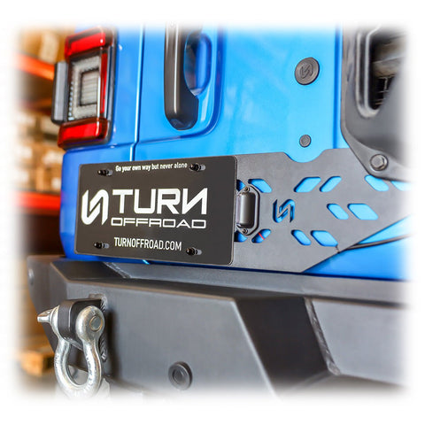 Jeep JL License Plate Relocation Kit - Turn Offroad