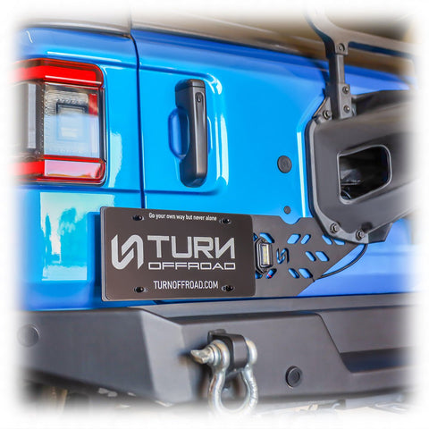 Jeep JL License Plate Relocation Kit - Turn Offroad